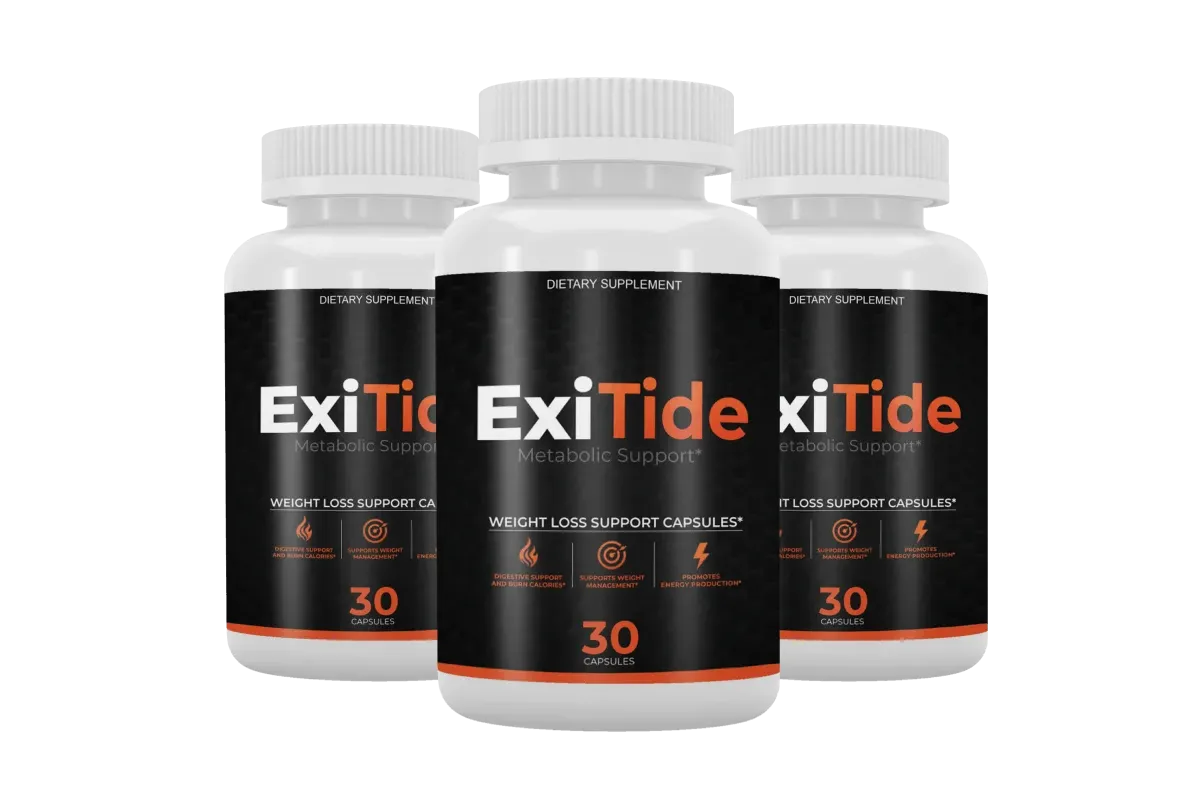 ExiTide 3 bottle 90-day supply — most popular pack for gut and weight support