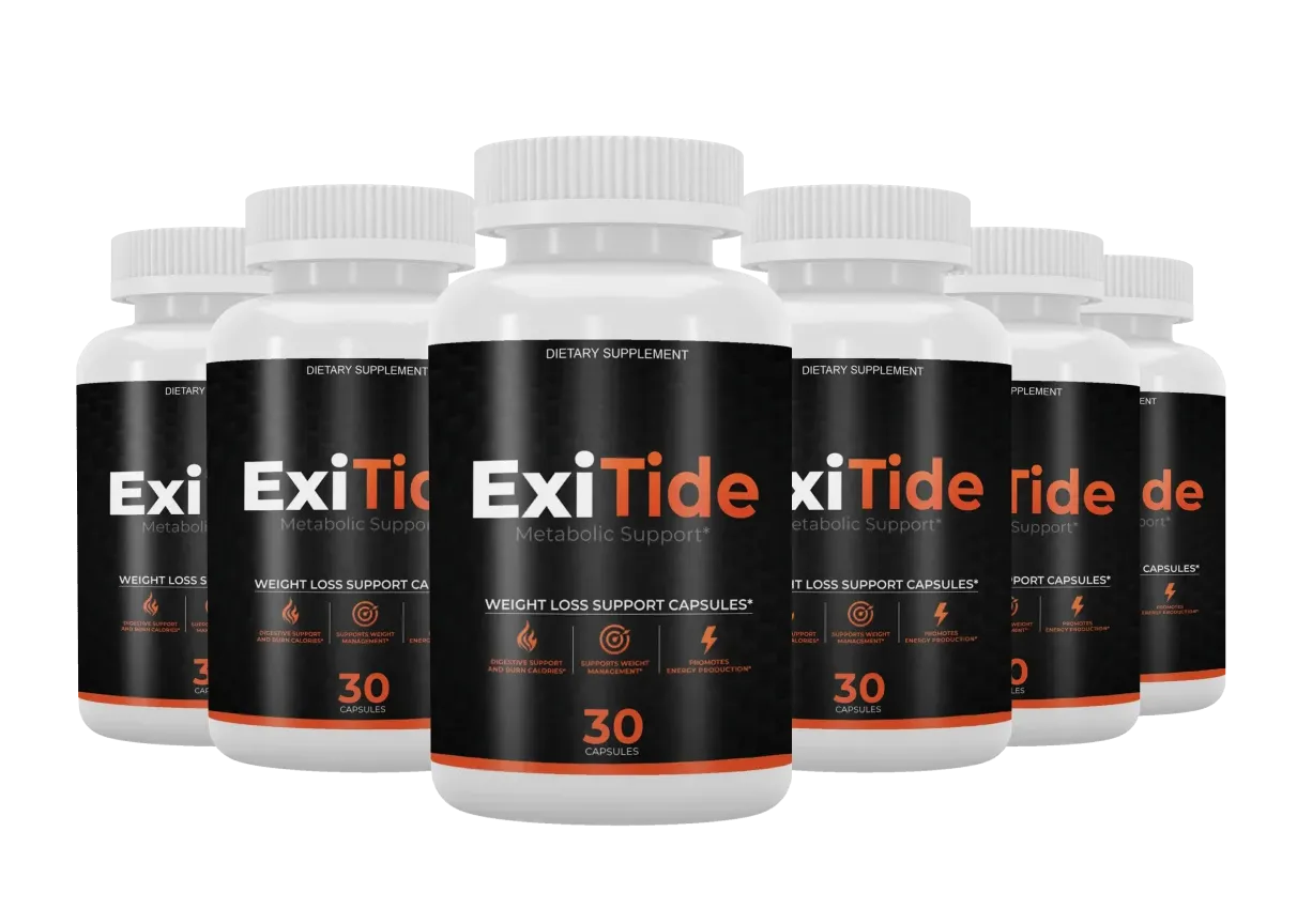ExiTide 6 bottle 180-day supply — biggest savings with free US shipping
